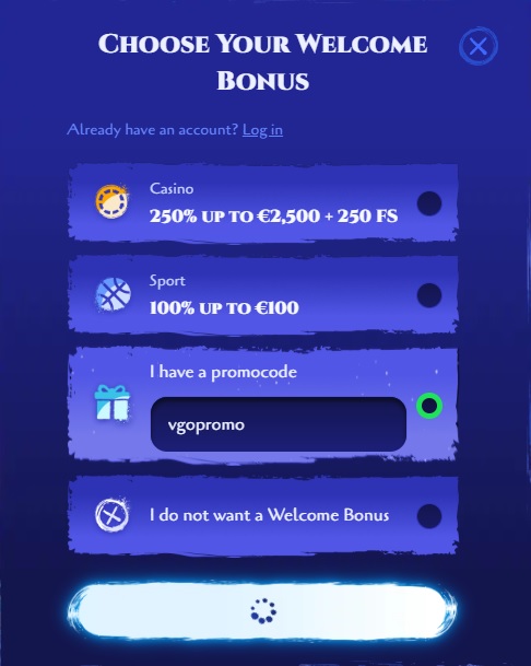 نحوه استفاده از کد پروموی Spinight (VGOPROMO)